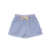 arsene & les pipelettes gingham baby shorts cobalt blue