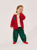 bobo choses blossom all over corduroy baby pants dark green