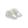 veja baby leather sneakers silver pierre lined