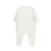 tartine et chocolat velour baby romper ecru bunnies