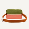 sticky lemon large fanny pack sprout green + flower pink