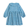 bobo choses sketchy flowers all over corduroy dress blue