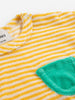 bobo choses terry cloth t-shirt yellow stripes