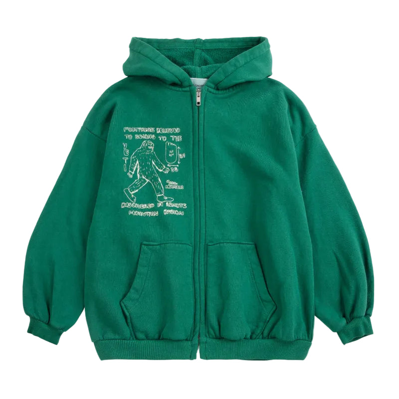 bobo choses mr footish hoodie dark green