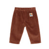 arsene & les pipelettes corduroy baby trousers brown