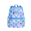 state bags kane kids double pocket travel backpack charms blue check