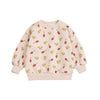 bobo choses mush monster duo all over baby sweatshirt off-white