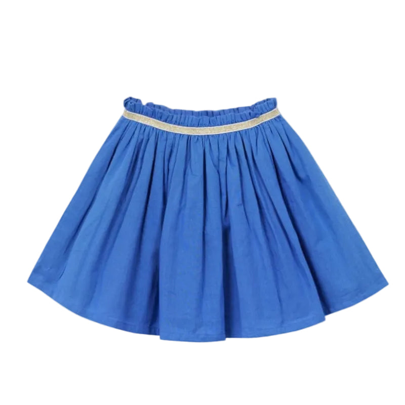 arsene & les pipelettes skirt cobalt blue