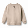 wheat ellis ski print sweatshirt beige