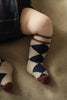 1+ in the family intarsia socks tortora