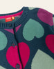 oilily vie heart cardigan deep teal