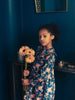 louis louise nuala dress navy