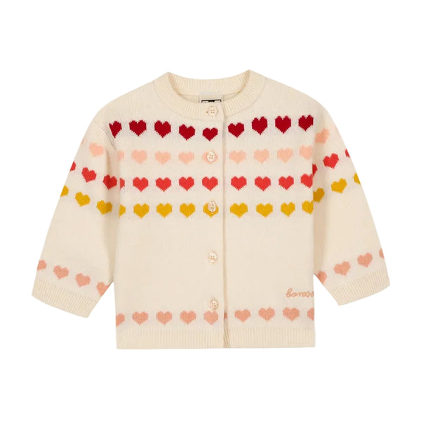 bonton laligne baby cardigan ecru