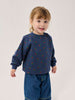 bobo choses stamp bloom all over baby sweatshirt navy blue