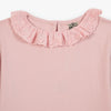 bonton collar long sleeve t-shirt rose blossom