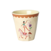 rice melamine kids cups set of fun fair pink prints