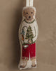 coral & tusk dog with gifts ornament