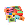 Colorful strawberry-shaped erasers with motivational phrases 
