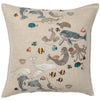 coral & tusk swim team pillow