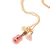 guitar charm and tassel necklace