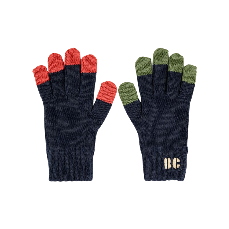 bobo choses bc colored fingers knitted gloves