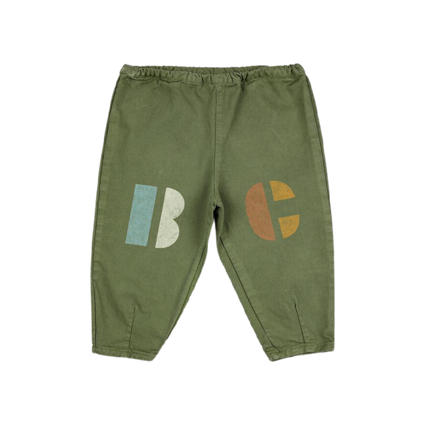 bobo choses b.c woven baby pants green multi