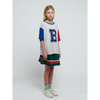 bobo choses stripes pleated woven skirt green