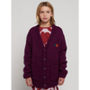 bobo choses big b cardigan plum