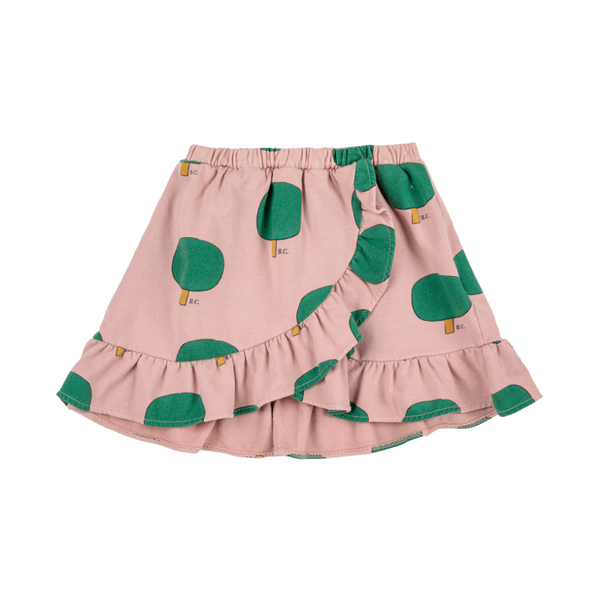 bobo choses green tree all over ruffle skirt