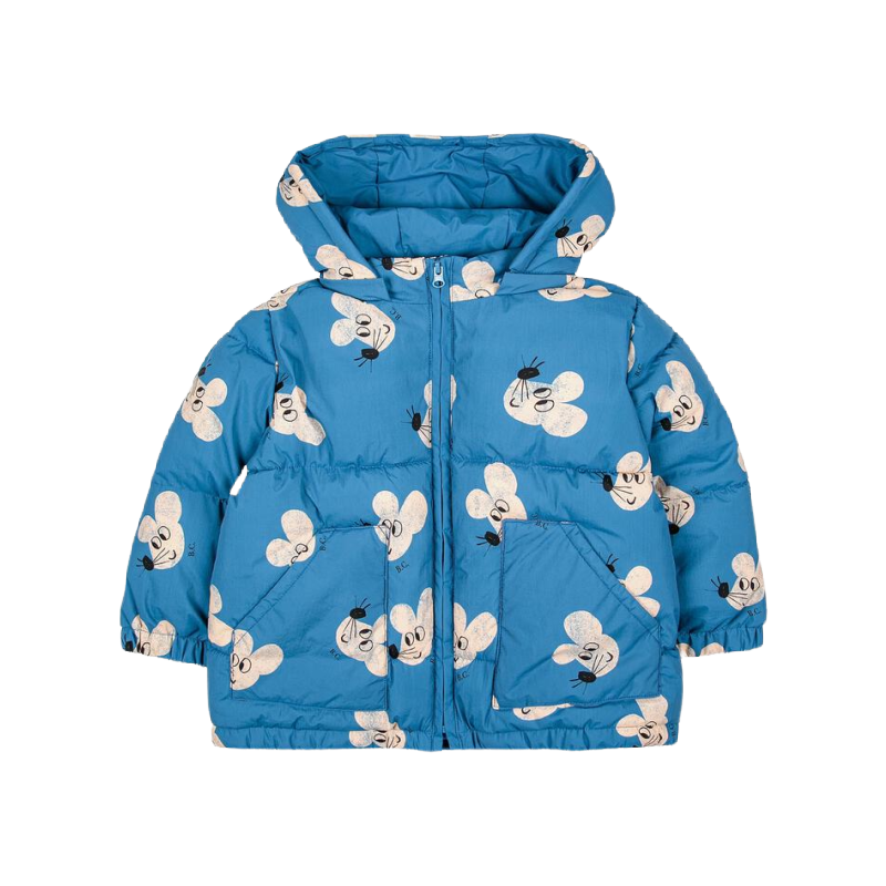 bobo choses mouse all over hooded baby anorak