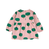 bobo choses green tree all over baby dress pink