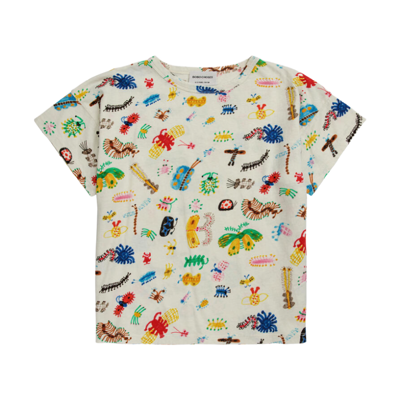 bobo choses funny insects all over t-shirt
