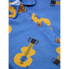 bobo choses acoustic guitar all over woven baby shirt navy blue