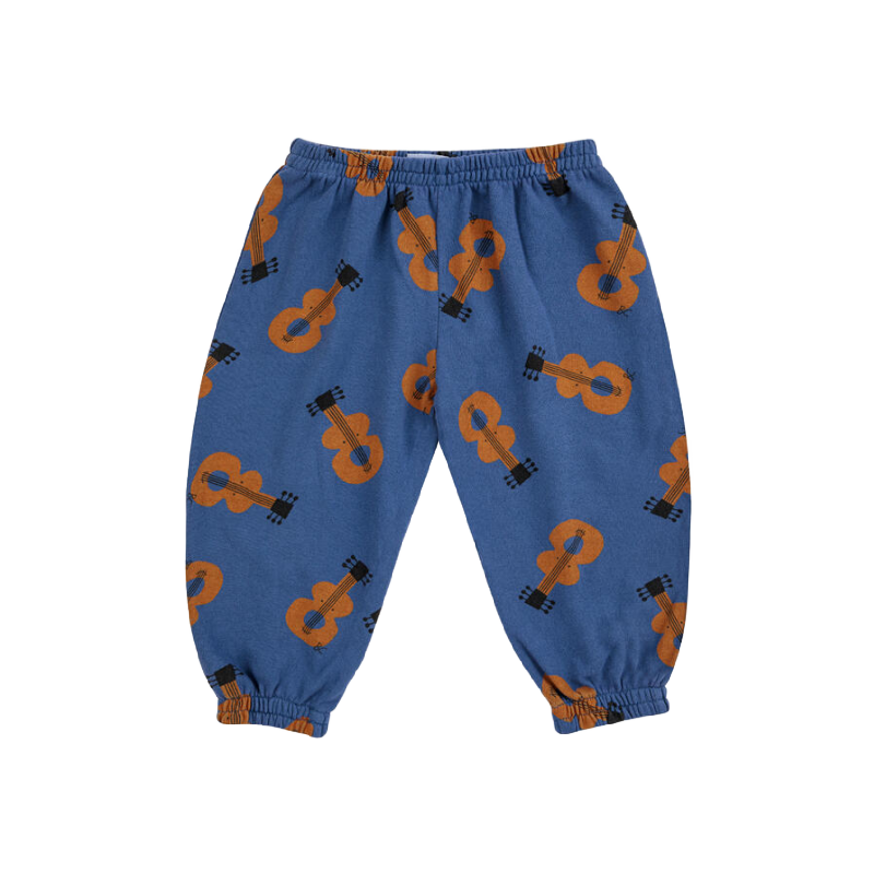 bobo choses acoustic guitar all over baby jogging pants navy blue