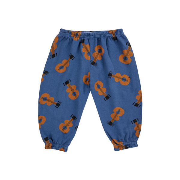 bobo choses acoustic guitar all over baby jogging pants navy blue