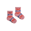 bobo choses ribbon bow all over baby short socks pink