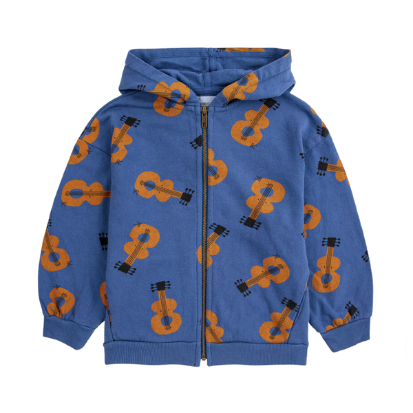 bobo choses acoustic guitar all over hoodie navy blue