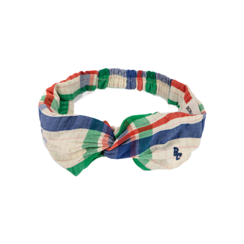 bobo choses madras checks woven headband