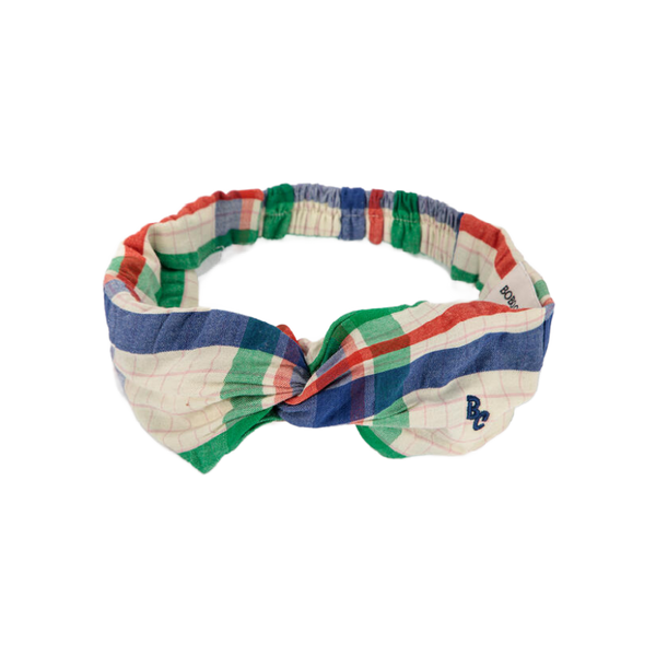 bobo choses madras checks woven headband