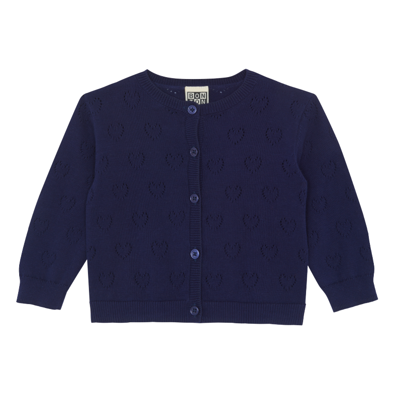 bonton lilet cardigan navy blue