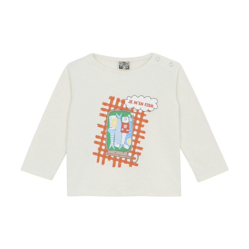 bonton taxi baby t-shirt cream