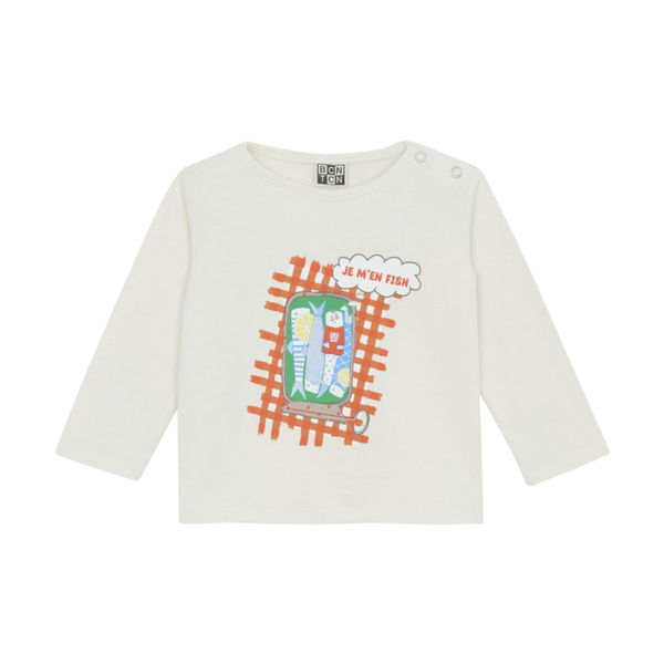 bonton taxi baby t-shirt cream