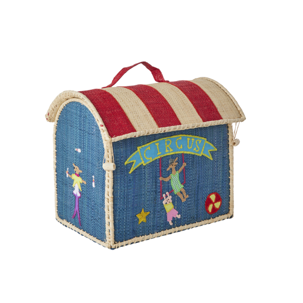 circus raffia kids bag