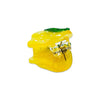 mini lemon hair claw clip