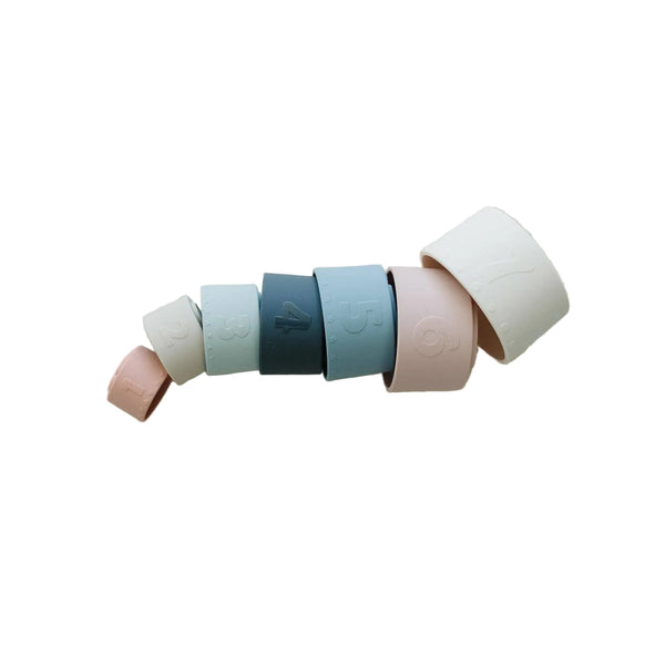 classic silicone stacking nesting cups