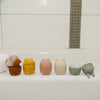 animal silicone bath toy set 