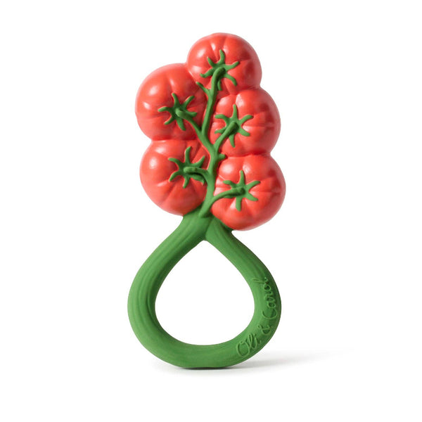 oli & carol tomato rattle toy