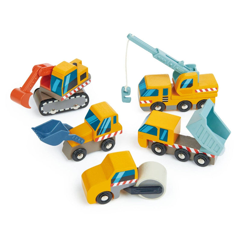 tenderleaf toys Set of toy construction vehicles