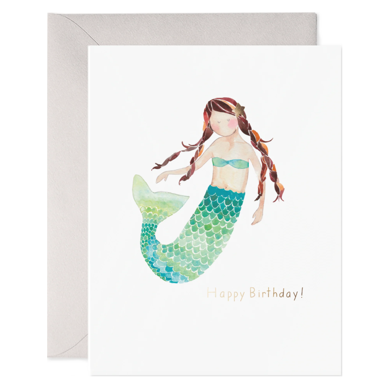 e. frances mermaid birthday card