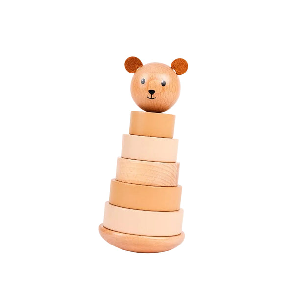 wooden pyramid bear